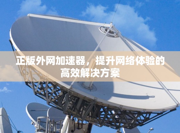 正版外网加速器,提升网络体验的高效解决方案 正版外网加速器,提升网络体验的高效解决方案