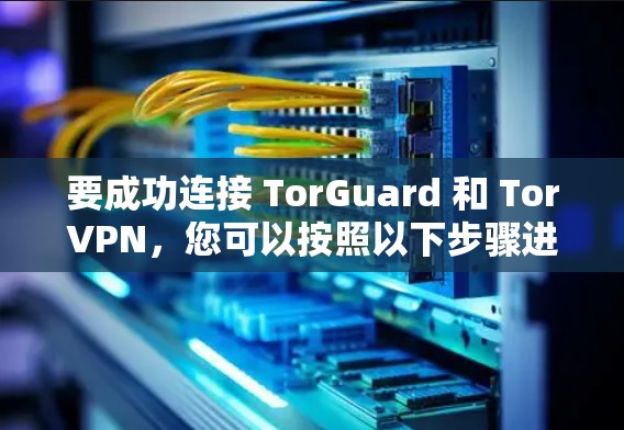 要成功连接 TorGuard 和 TorVPN,您可以按照以下步骤进行 要成功连接 TorGuard 和 TorVPN,您可以按照以下步骤进行