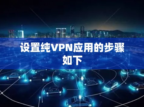 设置纯VPN应用的步骤如下