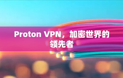 Proton VPN，加密世界的领先者