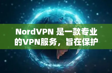NordVPN 是一款专业的VPN服务，旨在保护用户的数据安全。以下是关于 NordVPN的详细说明