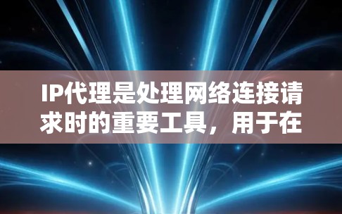 IP代理是处理网络连接请求时的重要工具，用于在不同网络之间转换IP地址，提升网络处理效率。以下是关于IP代理服务的详细解释